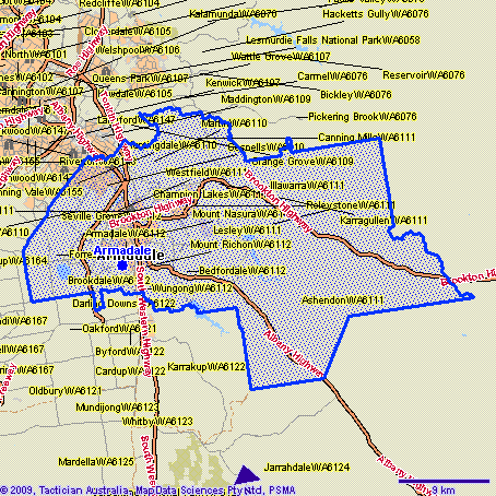 Armadale Map